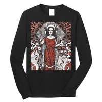 The Goddess Hecate Tarot Card Triple Wiccan Pagan Moon Witch Long Sleeve Shirt