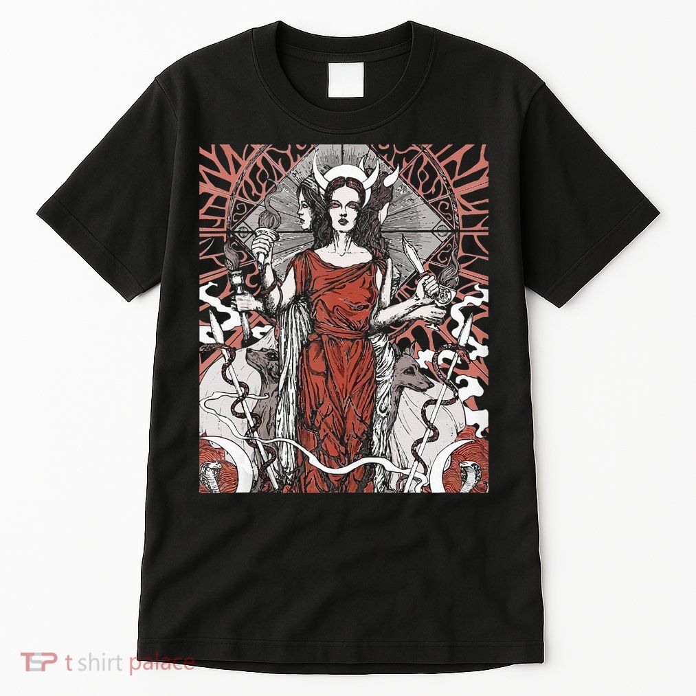 The Goddess Hecate Tarot Card Triple Wiccan Pagan Moon Witch Tall T-Shirt