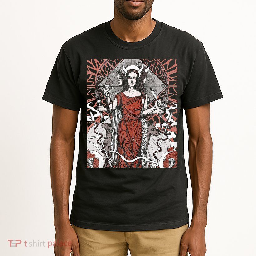 The Goddess Hecate Tarot Card Triple Wiccan Pagan Moon Witch Tall T-Shirt