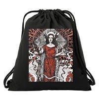 The Goddess Hecate Tarot Card Triple Wiccan Pagan Moon Witch Drawstring Bag