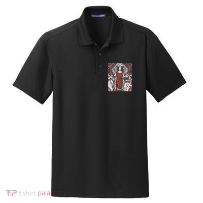 The Goddess Hecate Tarot Card Triple Wiccan Pagan Moon Witch Dry Zone Grid Polo