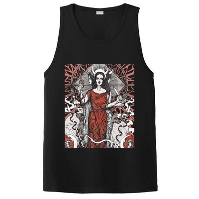 The Goddess Hecate Tarot Card Triple Wiccan Pagan Moon Witch PosiCharge Competitor Tank
