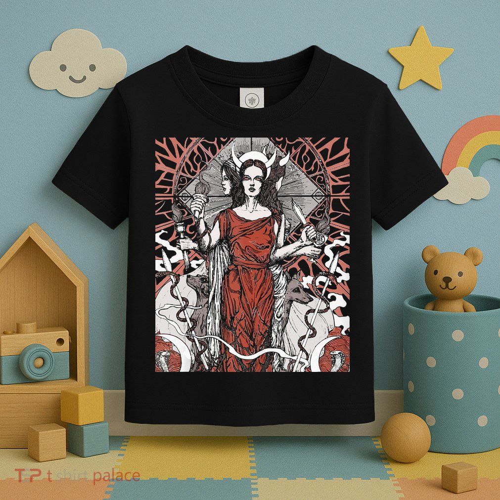 The Goddess Hecate Tarot Card Triple Wiccan Pagan Moon Witch Toddler T-Shirt