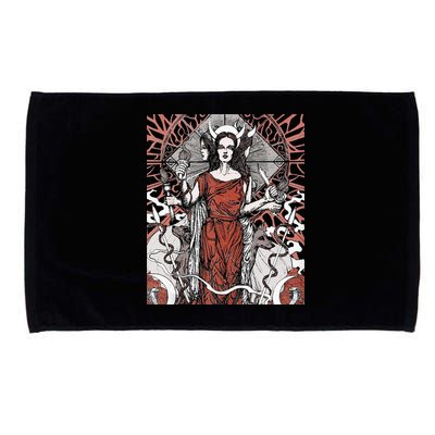 The Goddess Hecate Tarot Card Triple Wiccan Pagan Moon Witch Microfiber Hand Towel