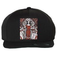 The Goddess Hecate Tarot Card Triple Wiccan Pagan Moon Witch Wool Snapback Cap