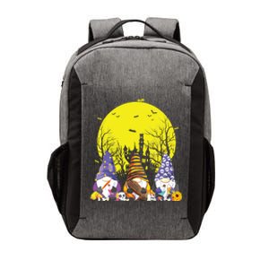 Three Gnomes Happy Halloween Fall Candy Corn Pumpkin Gnome Vector Backpack