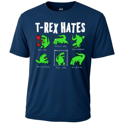 TRex Gym Hating Dinosaur Performance Shirt