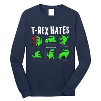 TRex Gym Hating Dinosaur Long Sleeve Shirt