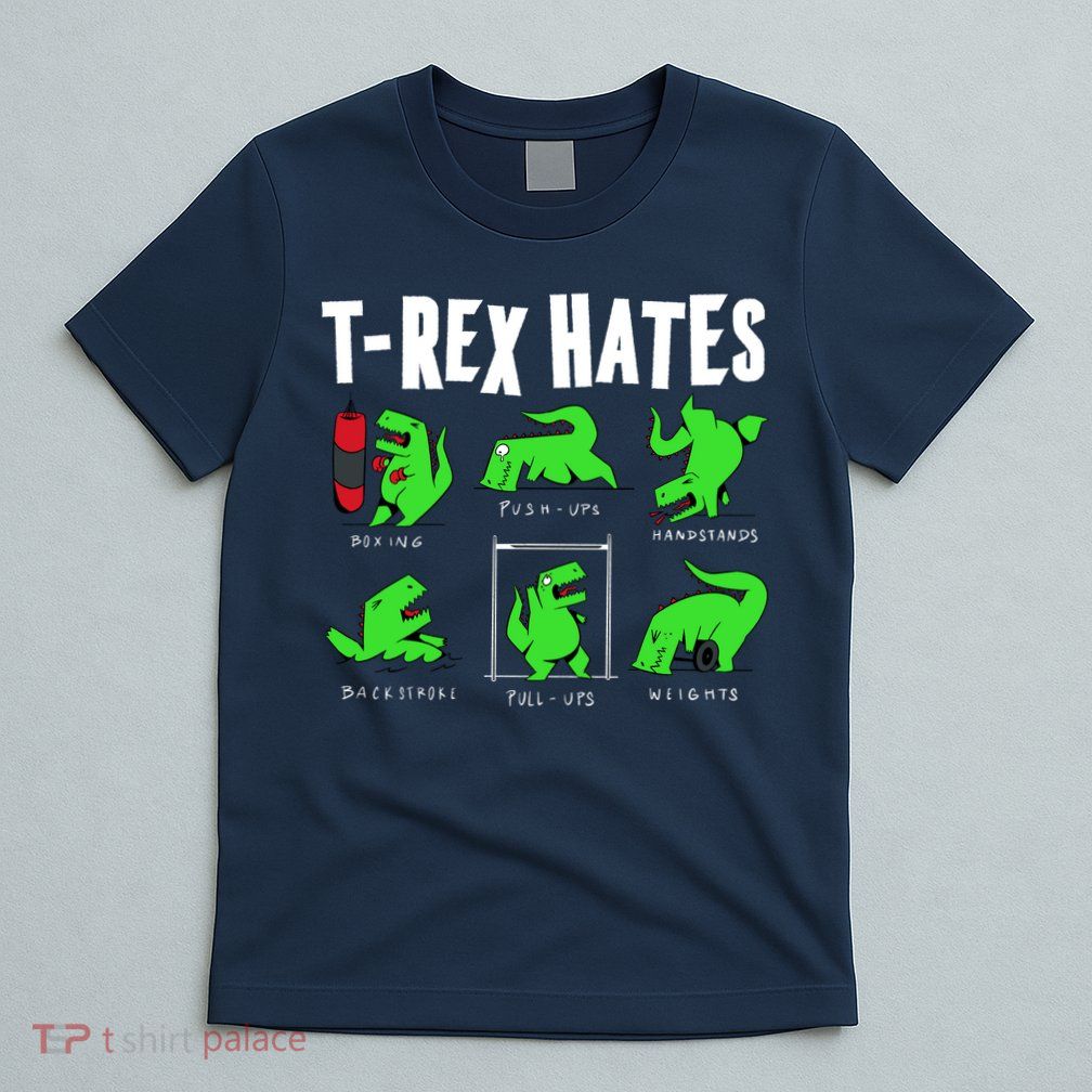 TRex Gym Hating Dinosaur T-Shirt