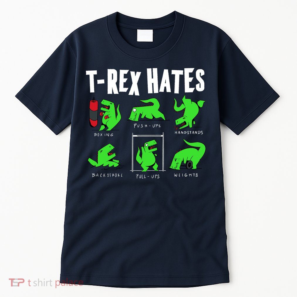TRex Gym Hating Dinosaur Tall T-Shirt