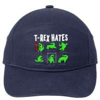 TRex Gym Hating Dinosaur 7-Panel Snapback Hat