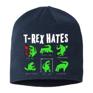 TRex Gym Hating Dinosaur Sustainable Beanie