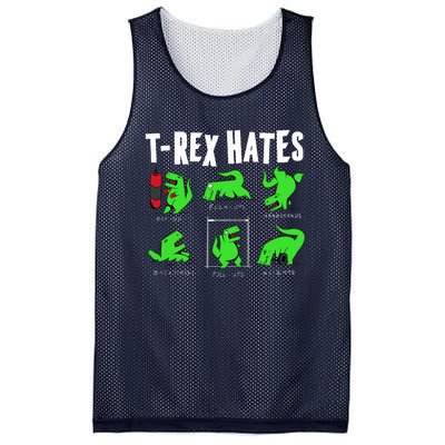 TRex Gym Hating Dinosaur Mesh Reversible Basketball Jersey Tank