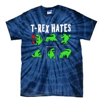 TRex Gym Hating Dinosaur Tie-Dye T-Shirt