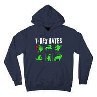 TRex Gym Hating Dinosaur Tall Hoodie