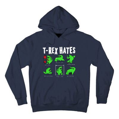 TRex Gym Hating Dinosaur Tall Hoodie