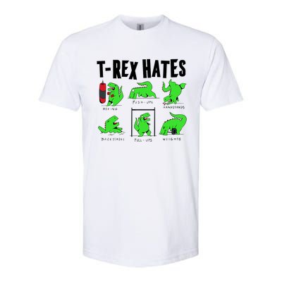 TRex Gym Hating Dinosaur Softstyle® CVC T-Shirt