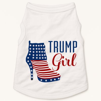 Trump Girl High Heel With Flag Doggie Tank