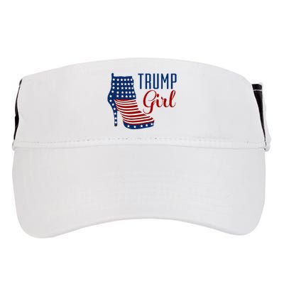 Trump Girl High Heel With Flag Adult Drive Performance Visor