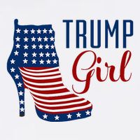 Trump Girl High Heel With Flag 11oz C Handle Ceramic Mug