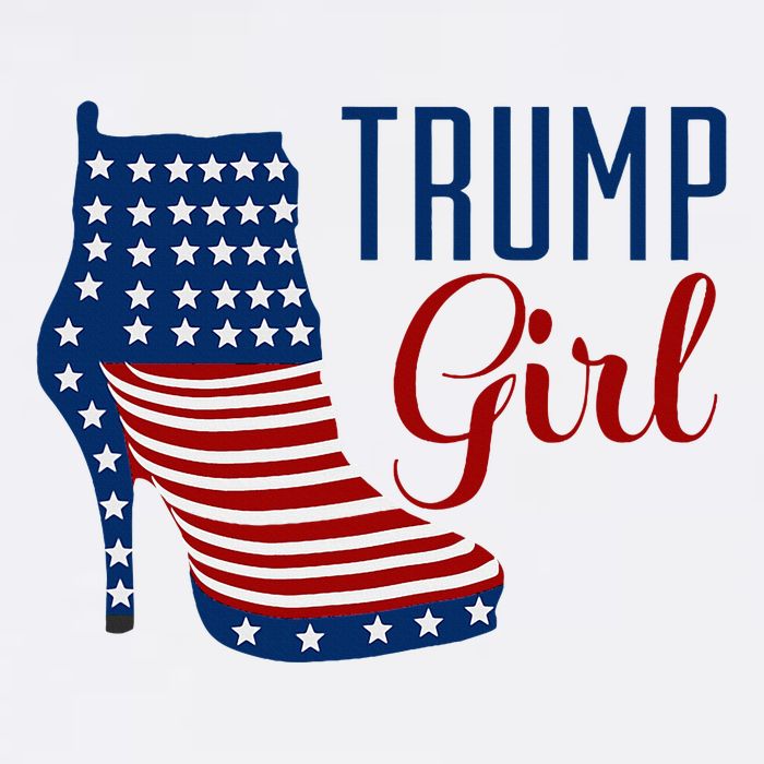 Trump Girl High Heel With Flag 11oz C Handle Ceramic Mug