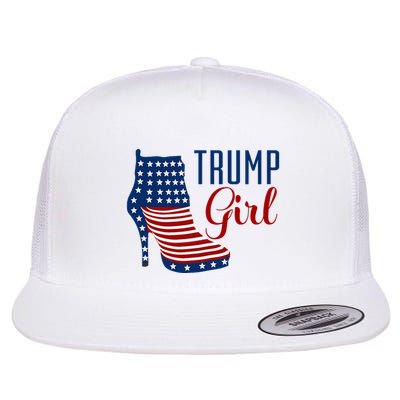 Trump Girl High Heel With Flag Flatbill Hat