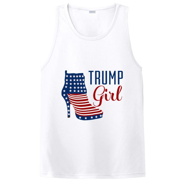 Trump Girl High Heel With Flag PosiCharge Competitor Tank