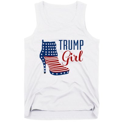 Trump Girl High Heel With Flag Tank Top