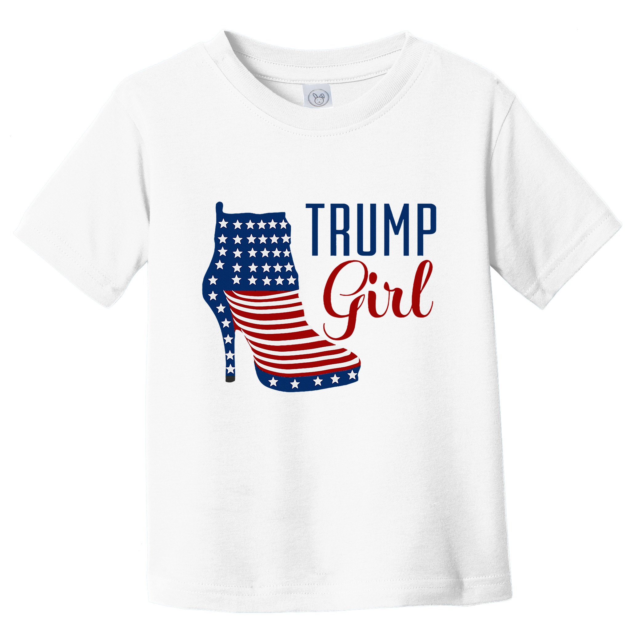 Trump Girl High Heel With Flag Toddler T-Shirt