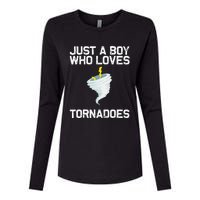 Tornado Gift Hurricane Weather Chaser Womens Cotton Relaxed Long Sleeve T-Shirt