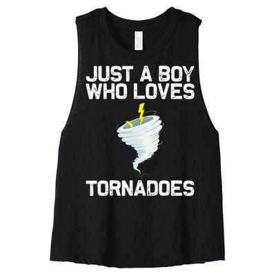 Tornado Gift Hurricane Weather Chaser Women's Racerback Cropped Tank