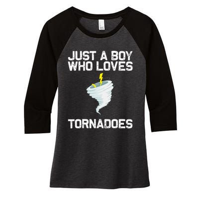 Tornado Gift Hurricane Weather Chaser Women's Tri-Blend 3/4-Sleeve Raglan Shirt