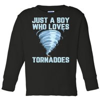 Tornado Gift Hurricane Weather Chaser Toddler Long Sleeve Shirt