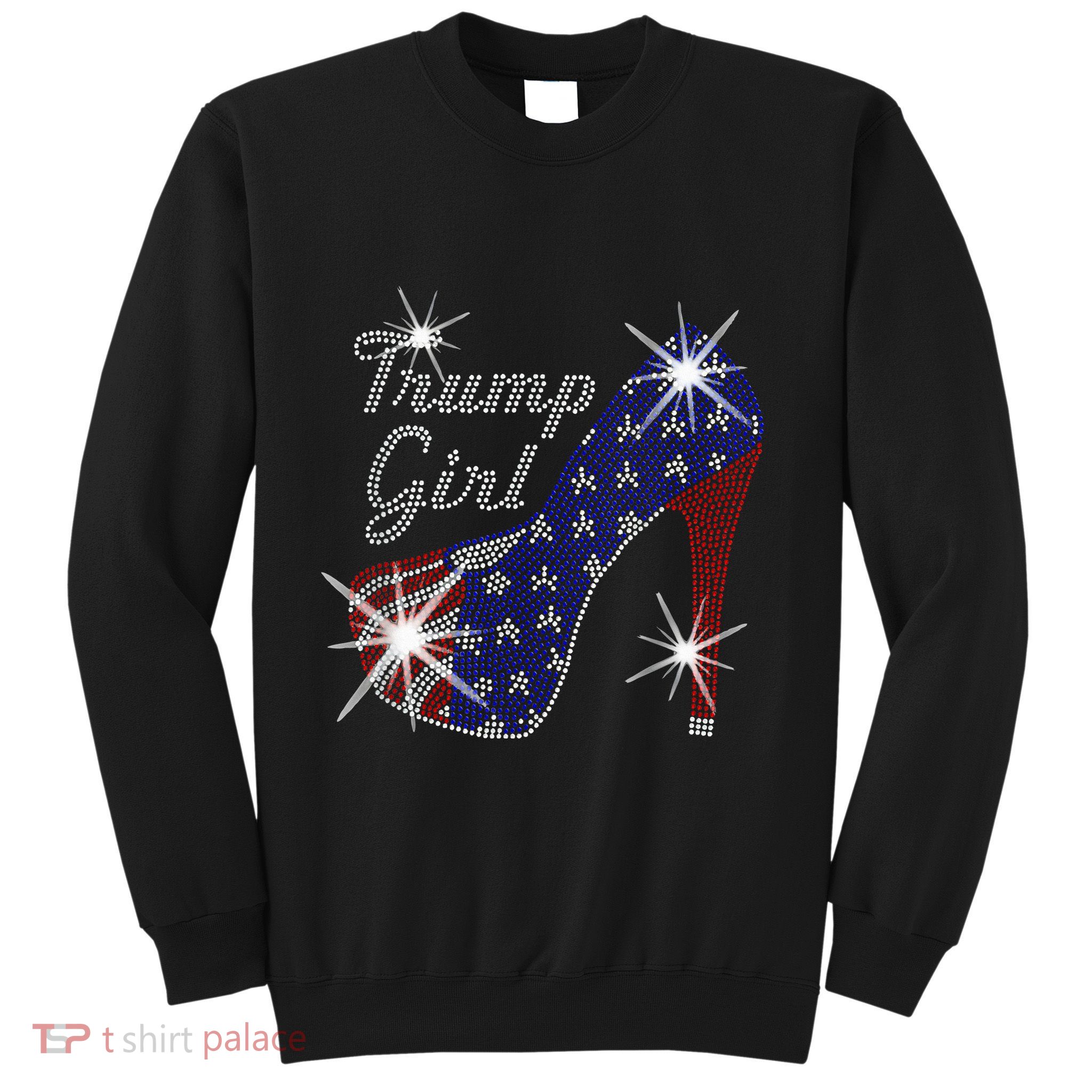 Trump Girl High Heel American Flag Vote Donald Trump 2024 Sweatshirt
