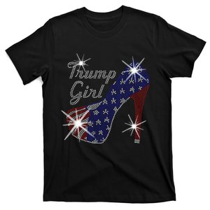 Trump Girl High Heel American Flag Vote Donald Trump 2024 T-Shirt