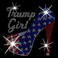 Trump Girl High Heel American Flag Vote Donald Trump 2024 16 in Basic Backpack