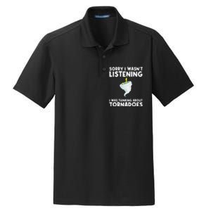 Tornado Gift Hurricane Weather Chaser Dry Zone Grid Polo