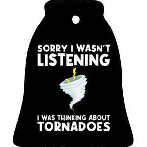 Tornado Gift Hurricane Weather Chaser Ceramic Bell Ornament