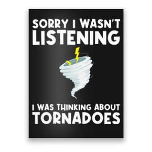 Tornado Gift Hurricane Weather Chaser Poster