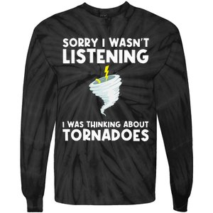 Tornado Gift Hurricane Weather Chaser Tie-Dye Long Sleeve Shirt