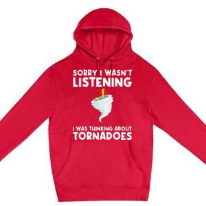 Tornado Gift Hurricane Weather Chaser Premium Pullover Hoodie