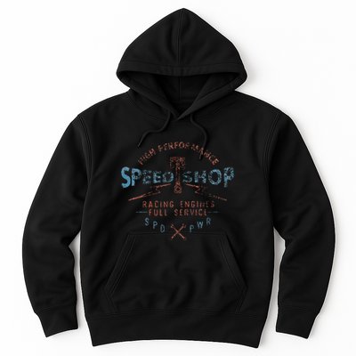Trendy Graphic High Performance Speed Shop Hoodie
