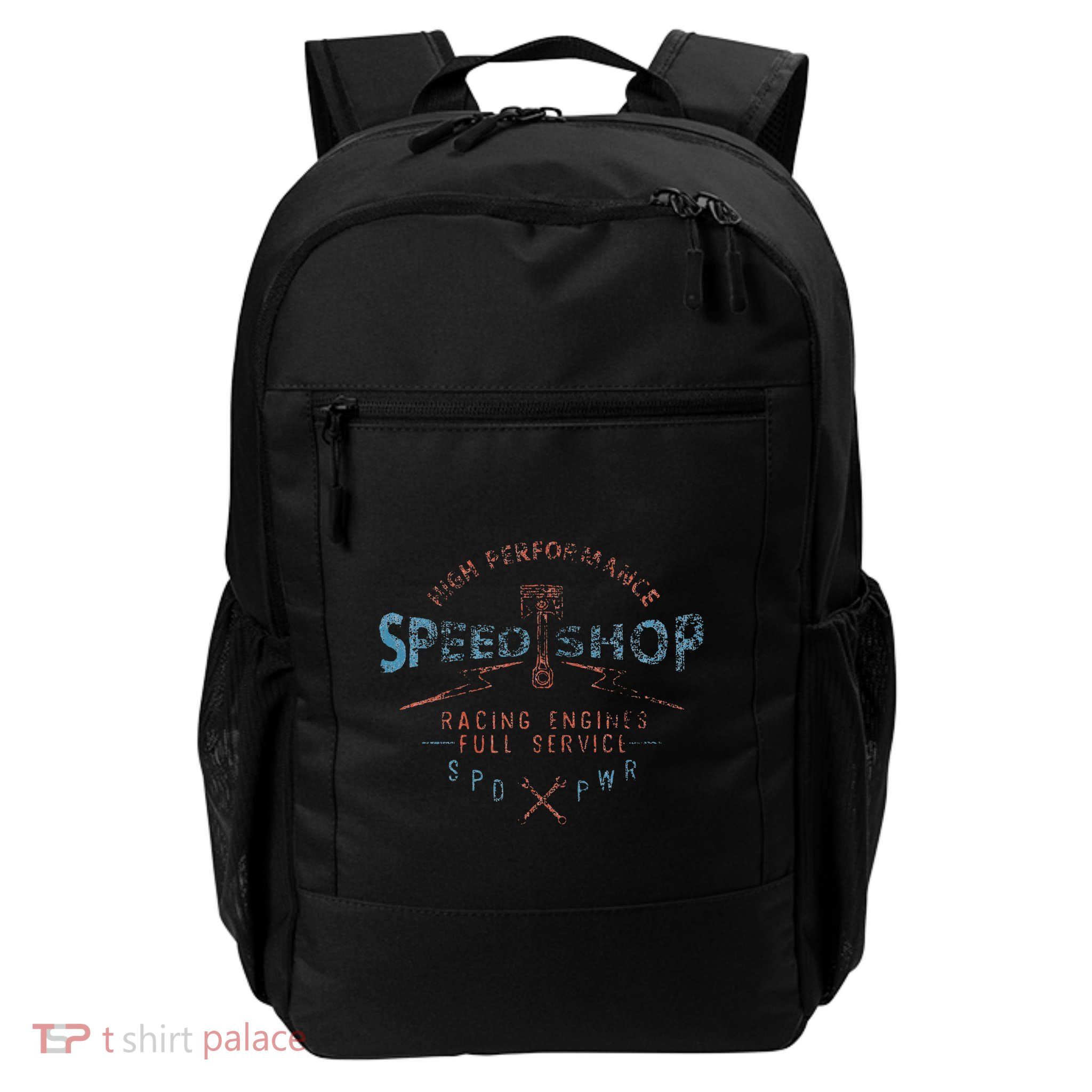 Trendy Graphic High Performance Speed Shop Daily Commute Backpack