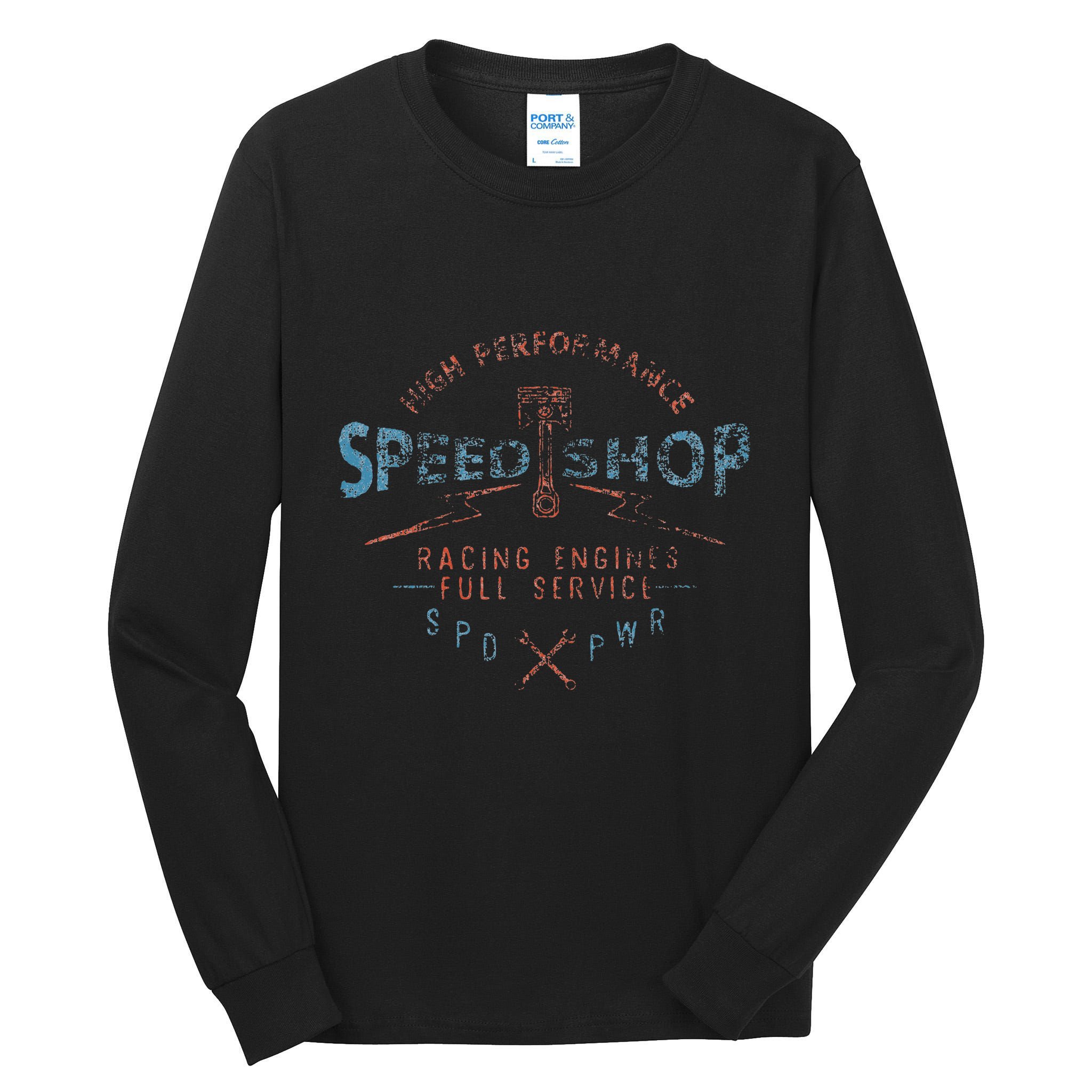 Trendy Graphic High Performance Speed Shop Tall Long Sleeve T-Shirt
