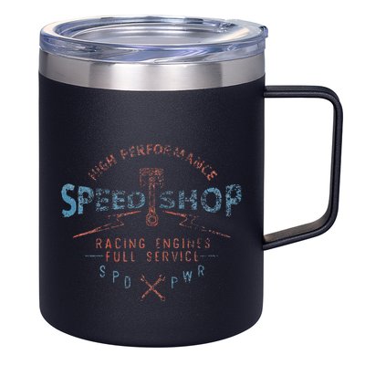 Trendy Graphic High Performance Speed Shop 12oz Stainless Steel Coffee Mug