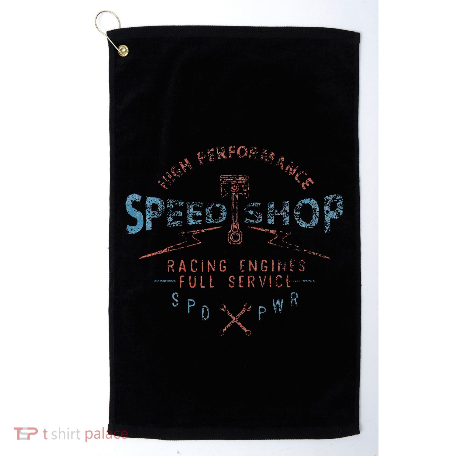 Trendy Graphic High Performance Speed Shop Golf Towel