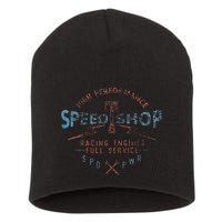 Trendy Graphic High Performance Speed Shop Short Acrylic Beanie