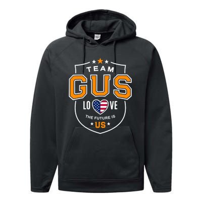 Team Gus Hope Walz College Graphic By Gu Gus Walz Team Performance Fleece Hoodie