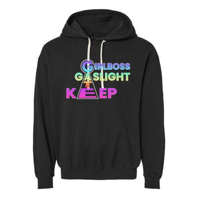 That Go Hard Girlboss Gaslight Gatekeep Trending Garment-Dyed Fleece Hoodie