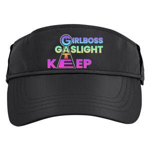 That Go Hard Girlboss Gaslight Gatekeep Trending Adult Drive Performance Visor